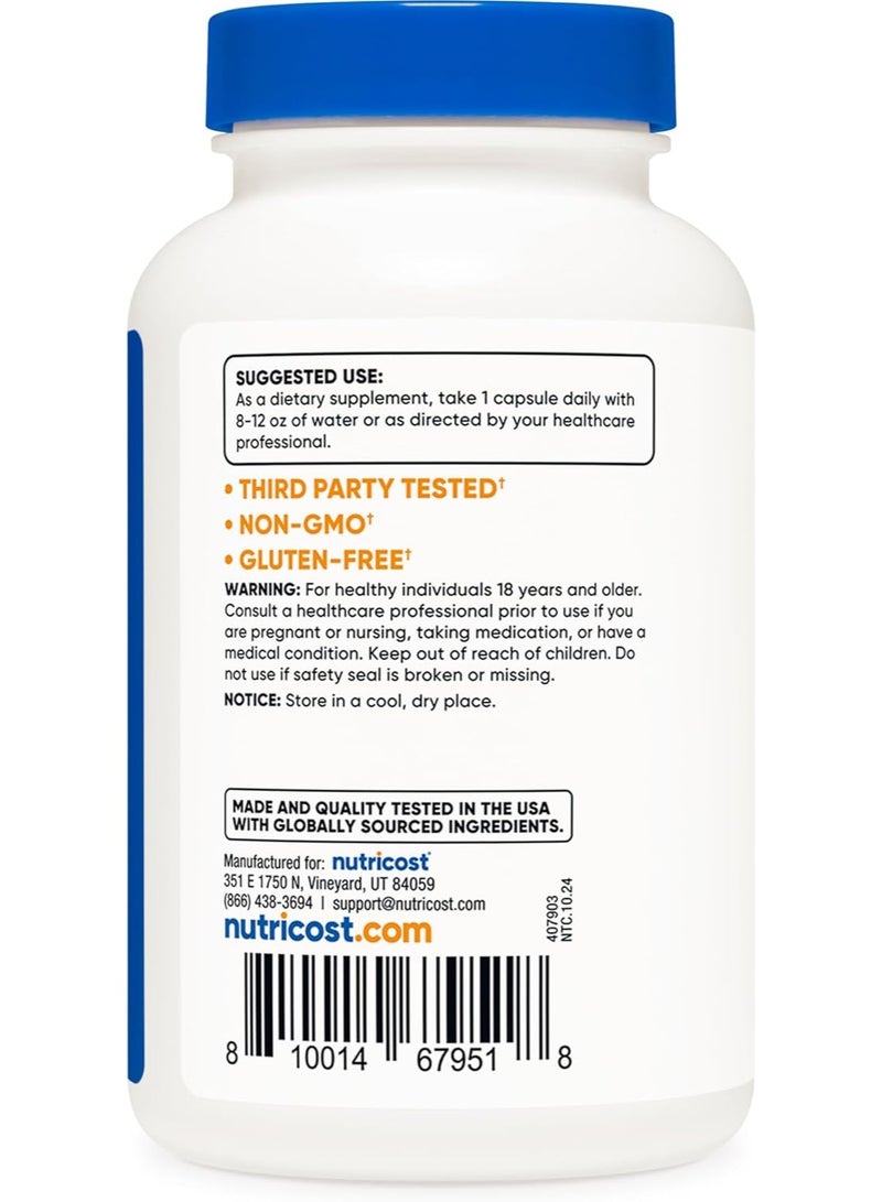 Nutricost, TMG, 750 mg, 120 Capsules - Image 5